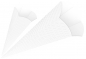 Preview: 3D Schultütenrohling 68cm weiß