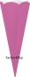 Preview: Schultüten Bastelset Einhorn mit Schleifenband-Rüsche pink-weiß