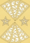 Preview: Bastelset für Modena-Stern "Stars" gold