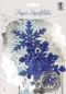 Preview: Bastelset für 6 Schneekristalle  "Paper Snowfkaes" rot silber von URSUS®