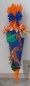Preview: Schultüten Bastelset Dino Rex blau-orange