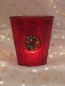 Preview: Teelichtglas rot