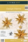 Preview: 3D Stern 2 Stck. gestanzt ca.25cm gold mit Bastelanleitung von URSUS®