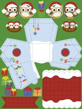 Adventskalender Eulen 24 Häuschen 3D von URSUS®