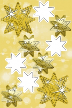 Sternen-Girlande gestanzt mit Bastelanleitung von URSUS®