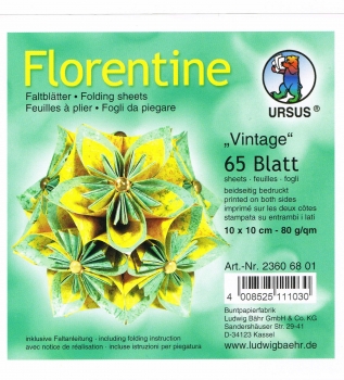 Faltblätter 15x15cm Florentine Origami