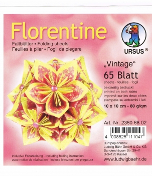 Faltblätter 15x15cm Florentine Origami