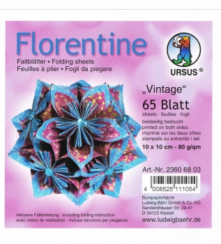 Faltblätter 15x15cm Florentine Origami