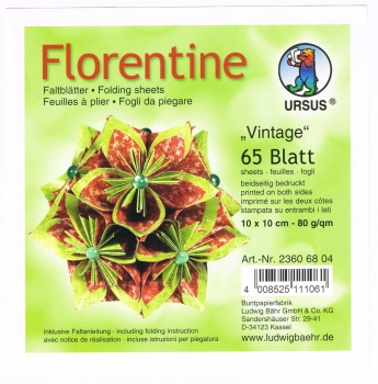 Faltblätter 15x15cm Florentine Origami