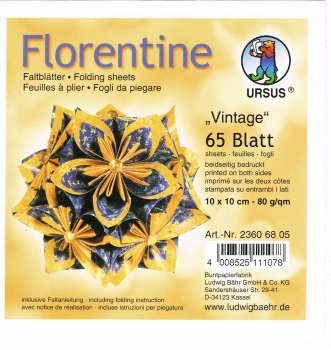 Faltblätter 15x15cm Florentine Origami