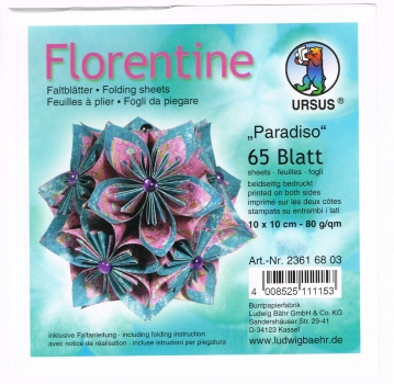 Faltblätter 15x15cm Florentine Origami