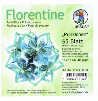 Faltblätter 15x15cm Florentine Origami