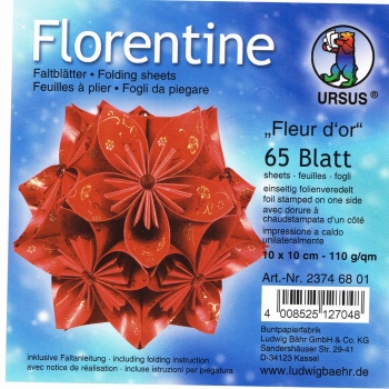 Faltblätter 15x15cm Florentine Origami