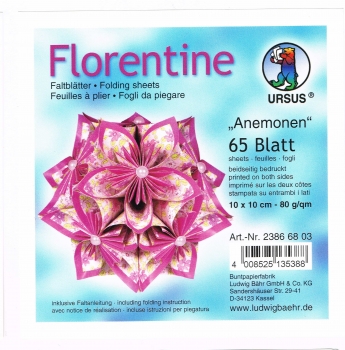 Faltblätter 15x15cm Florentine Origami