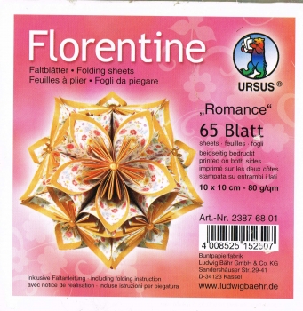 Faltblätter 15x15cm Florentine Origami