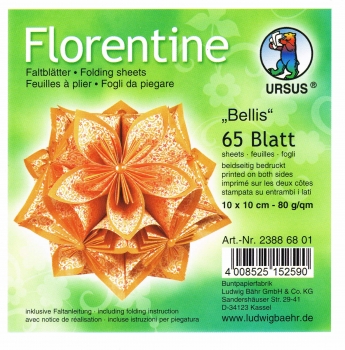 Faltblätter 15x15cm Florentine Origami
