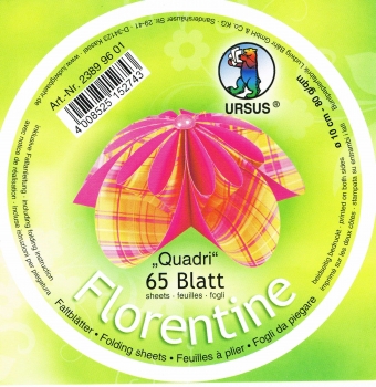 Faltblätter 15x15cm Florentine Origami