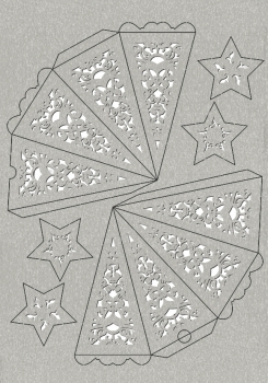 Silhouetten-Stern "Orient" gestanzt ca.40cm kupfer mit Bastelanleitung von URSUS®