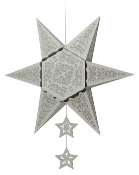 Silhouetten-Stern "Orient" gestanzt ca.40cm kupfer mit Bastelanleitung von URSUS®