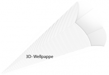 Preview: Schultüten Bastelset Einhorn Pony weiß-lila-Glitter mit 3 kleinen Tüten zum Anhängen