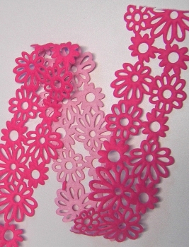 Preview: Filzband Blumenkette