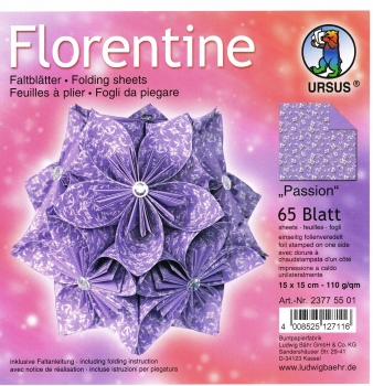 Faltblätter 15x15cm Florentine Origami