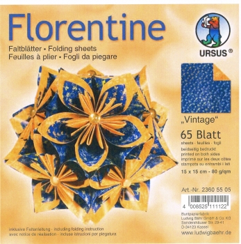 Faltblätter 15x15cm Florentine Origami