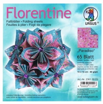 Faltblätter 15x15cm Florentine Origami