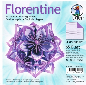 Faltblätter 15x15cm Florentine Origami
