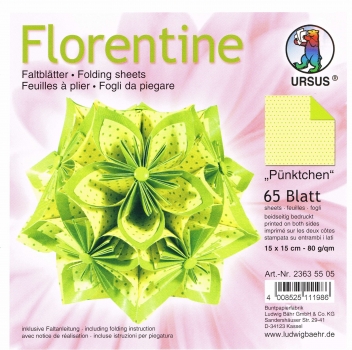 Faltblätter 15x15cm Florentine Origami