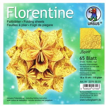 Faltblätter 15x15cm Florentine Origami