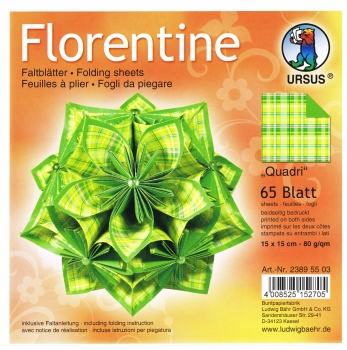 Faltblätter 15x15cm Florentine Origami