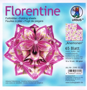 Faltblätter 15x15cm Florentine Origami