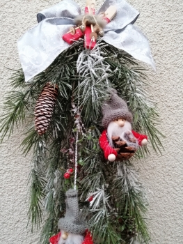 Preview: Weihnacht Türkranz gefrostet