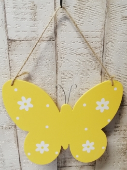 Holz - Schmetterling 16x20cm grün zum Basteln und Dekorieren