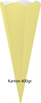 Schultüten Bastelset Dampflock gelb incl. gelber Schleife