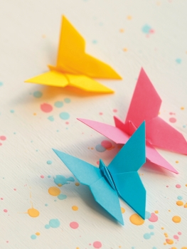 Faltblätter Set 10x10cm Origami-Papier 10 Farben 100 Blatt 60 g/m² HEYDA