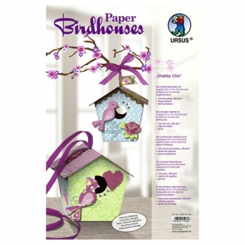 Bastelset Paper Birdhouses 10 Stück 3D von URSUS®