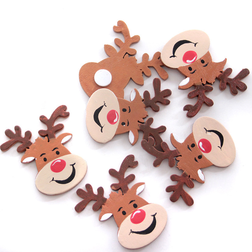 1123 Elch im Weihnachtlichen Gewand mit Nikolaussäckchen 18 cm Art Rentier 