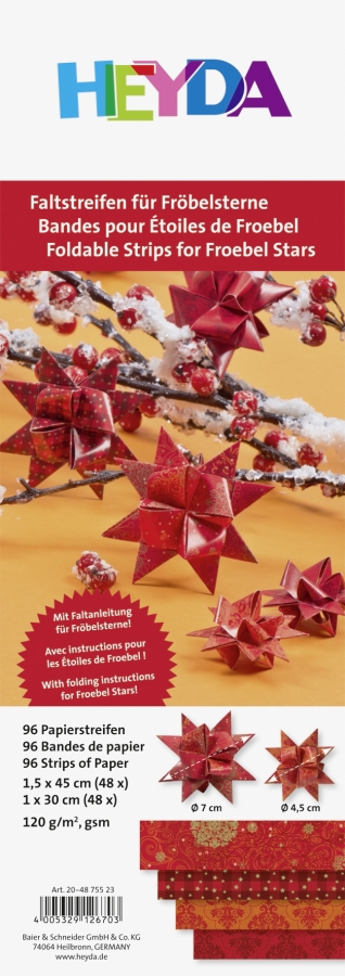 Fröbelstern-Streifen  Heyda