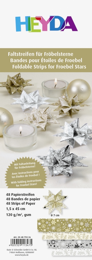 Fröbelstern-Streifen  Heyda