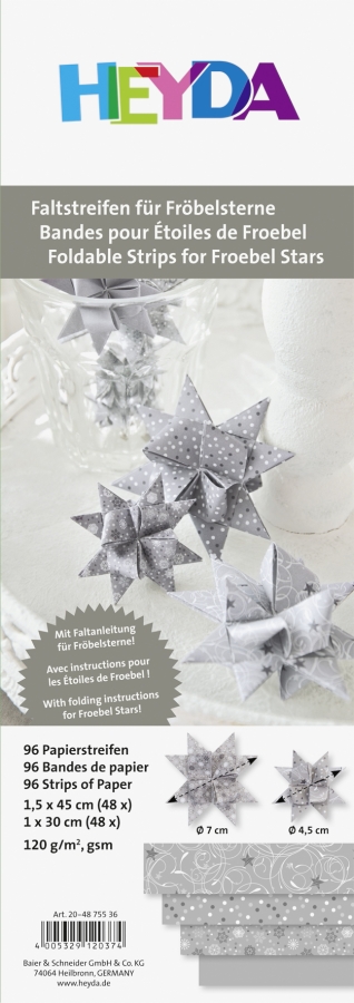 Fröbelstern-Streifen  Heyda