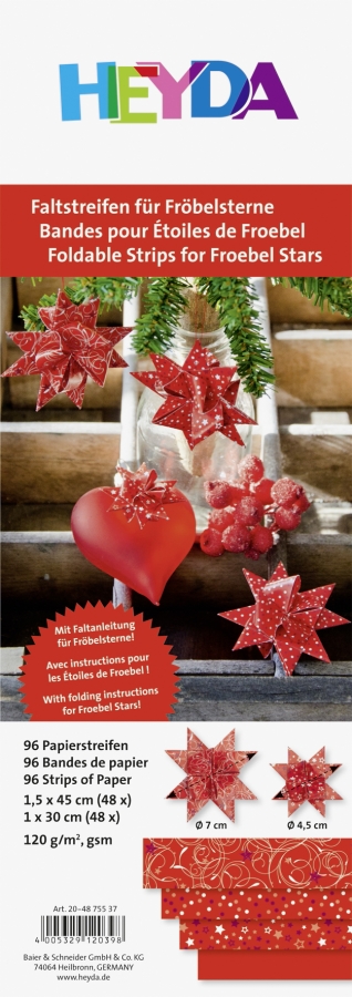 Fröbelstern-Streifen  Heyda