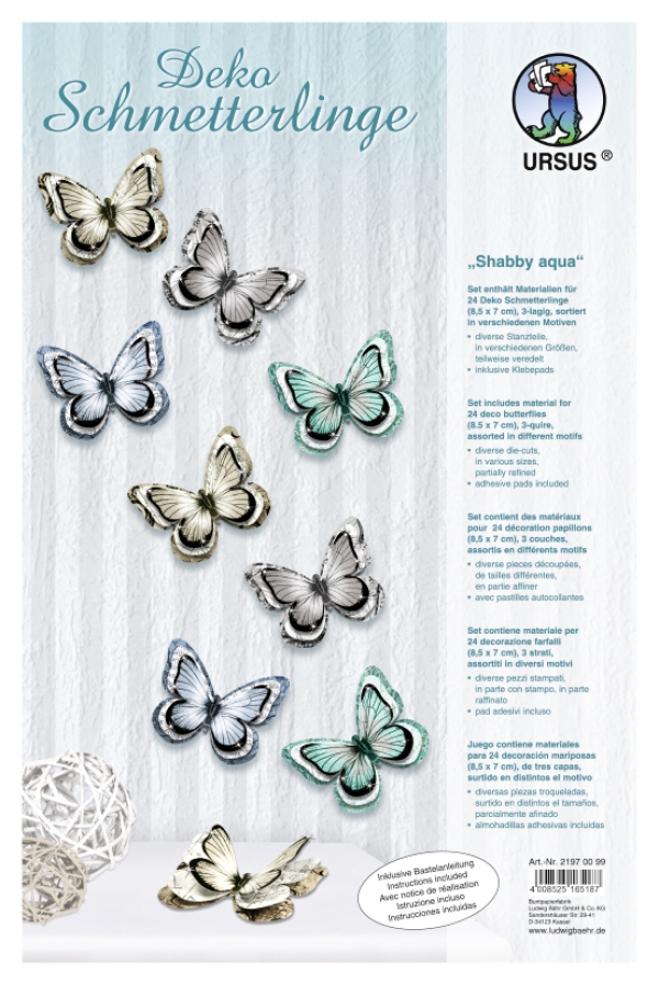 Deko Schmetterlinge  24 Stück 3D von URSUS®