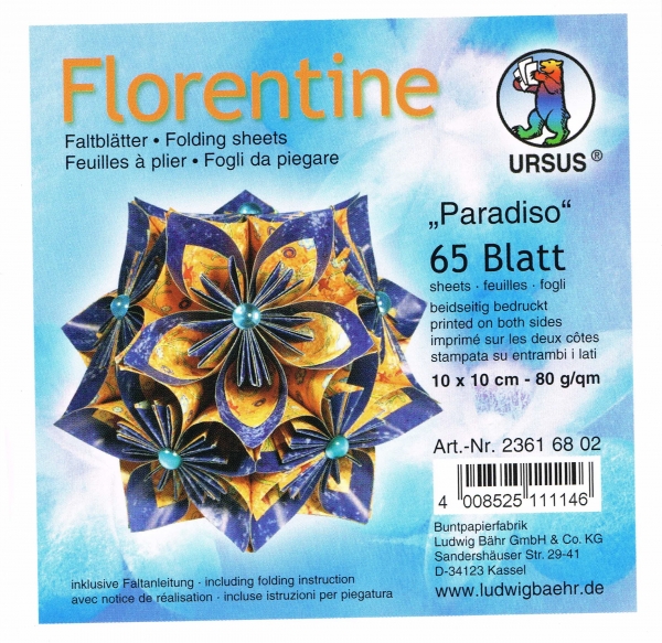 Faltblätter 15x15cm Florentine Origami