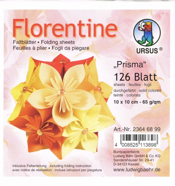 Faltblätter 15x15cm Florentine Origami
