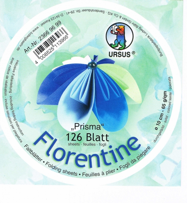 Faltblätter 15x15cm Florentine Origami