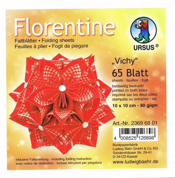 Faltblätter 15x15cm Florentine Origami