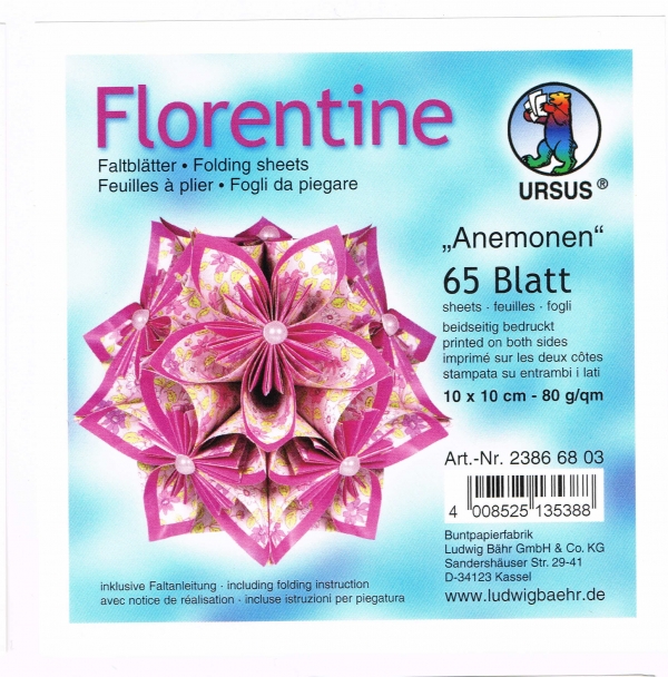 Faltblätter 15x15cm Florentine Origami