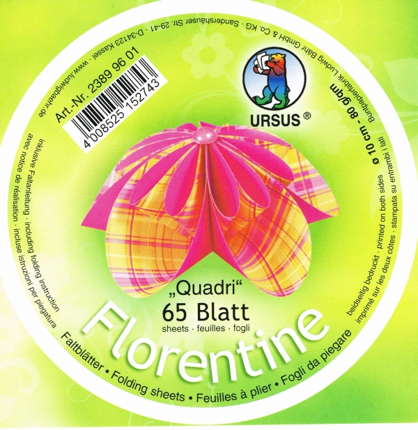 Faltblätter 15x15cm Florentine Origami